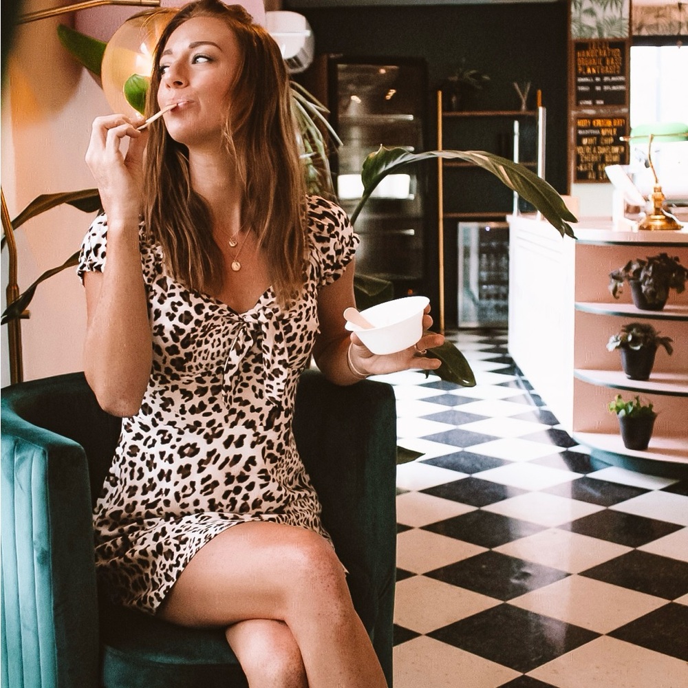 Kittenish Wild Patterned Dress